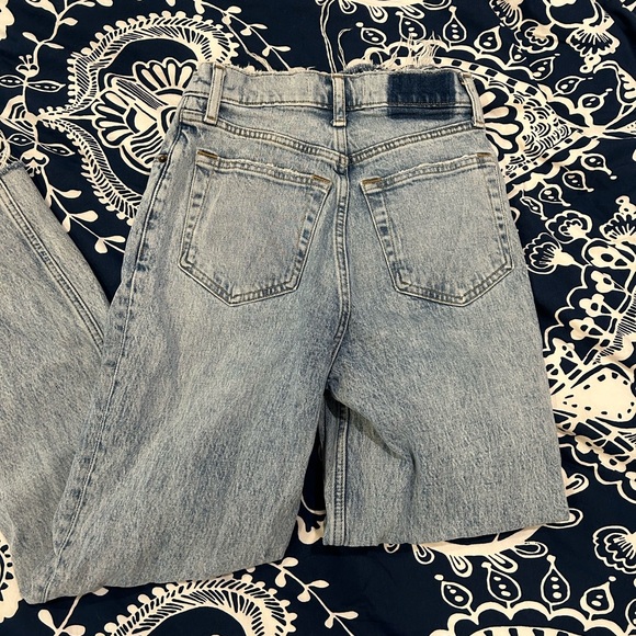 Abercrombie the 90’s straight ultra high rise jeans size 25 light wash - Picture 3 of 4